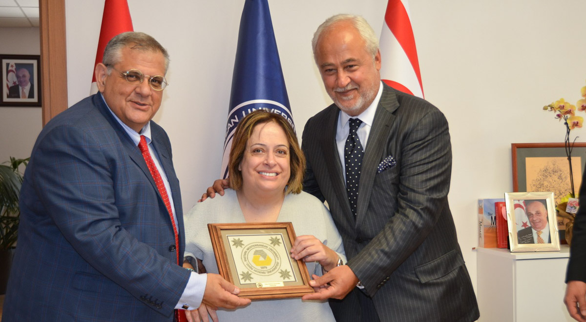 Dilek Sabancı Visited EMU Rector Prof. Dr. Osam