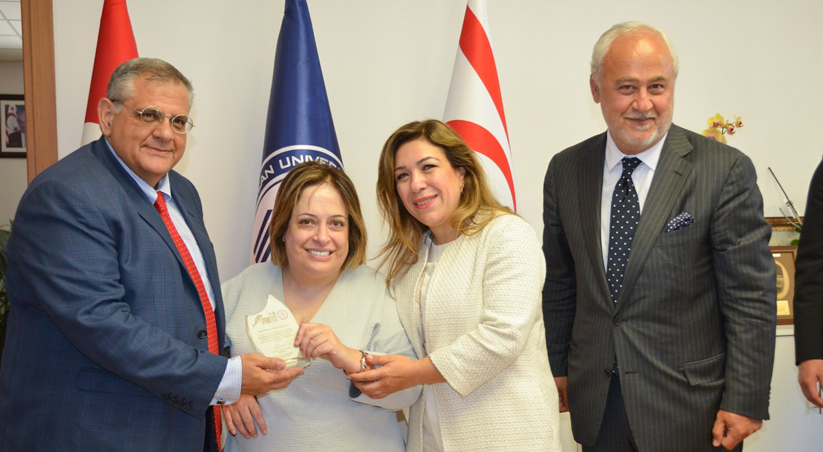 Dilek Sabancı Visited EMU Rector Prof. Dr. Osam