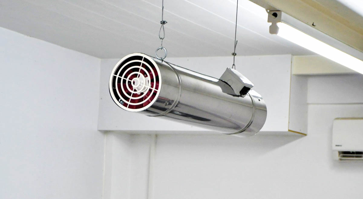 UVC ışınları aracılığıyla virüsün DNA yapısını parçalayan cihaz