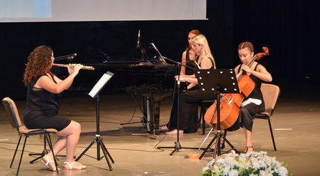 Trio musical performance of the academic staff of EMU Fine Arts Education Department Music Teaching Program