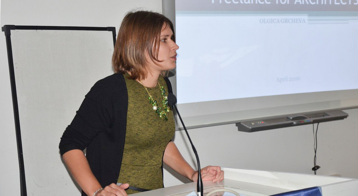 Olgica Grcheva Delivers a Seminar at EMU Architecture Department