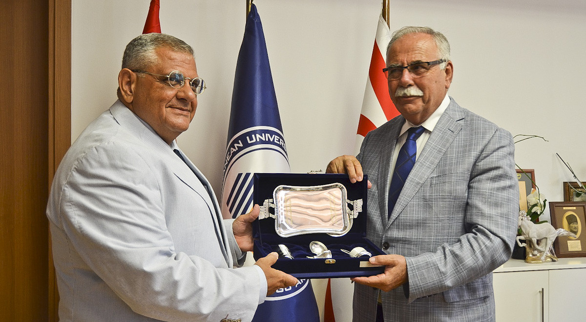 Mayor of Çanakkale Ülgür Gökhan Visited EMU Rector Prof. Dr. Necdet Osam