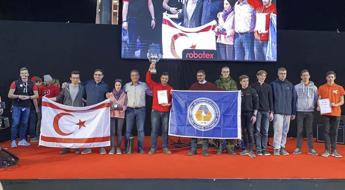 EMU IEEE Robotics Team Wins The “Robotex International” Competition