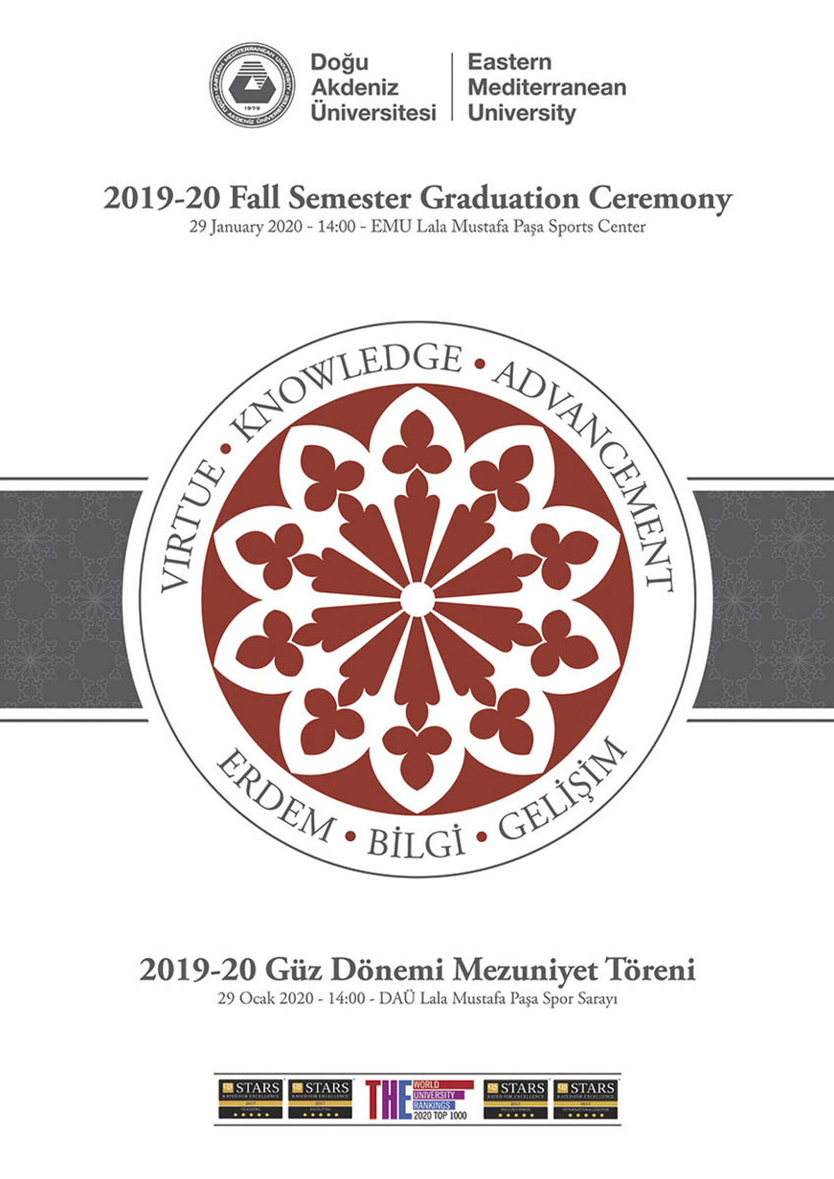 EMU is Prepared for the 2019-2020 Academic Year Fall Semester Graduation Week