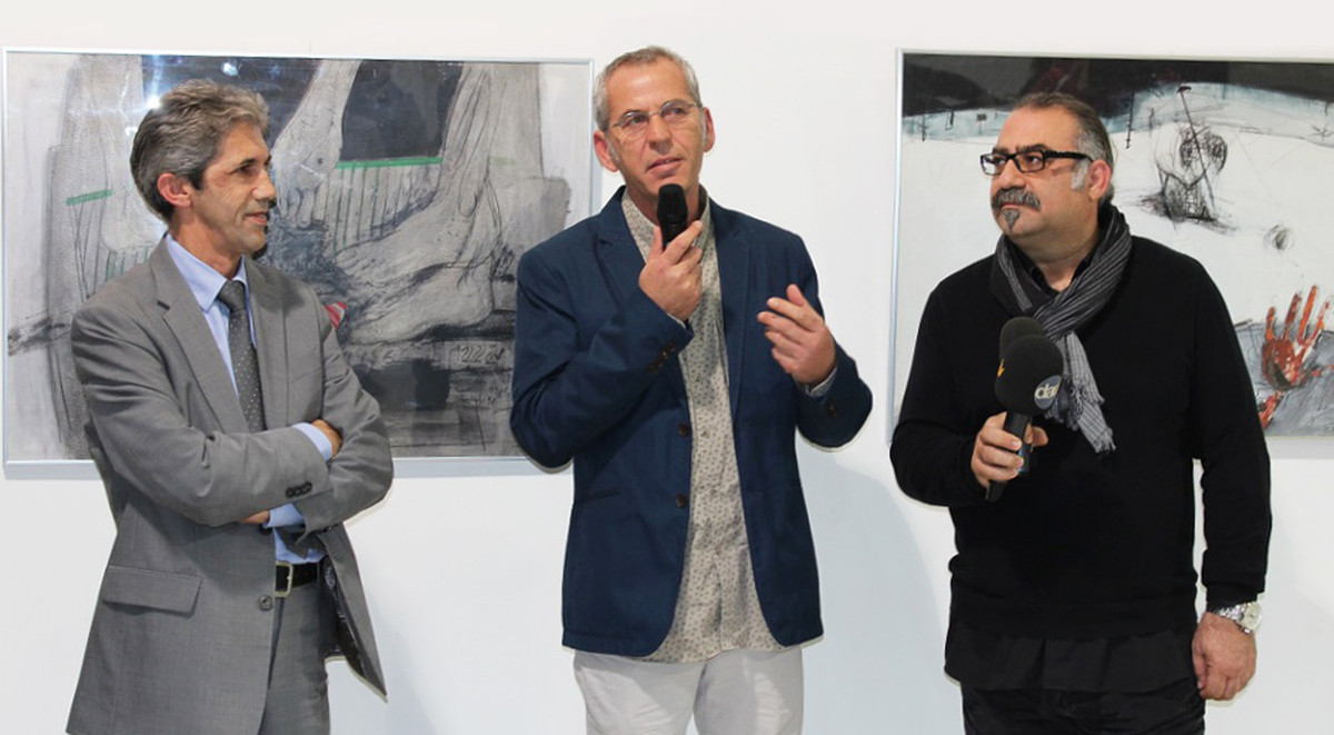 Kosovan Artist Eshref Qahili Opens an Exhibition in EMU